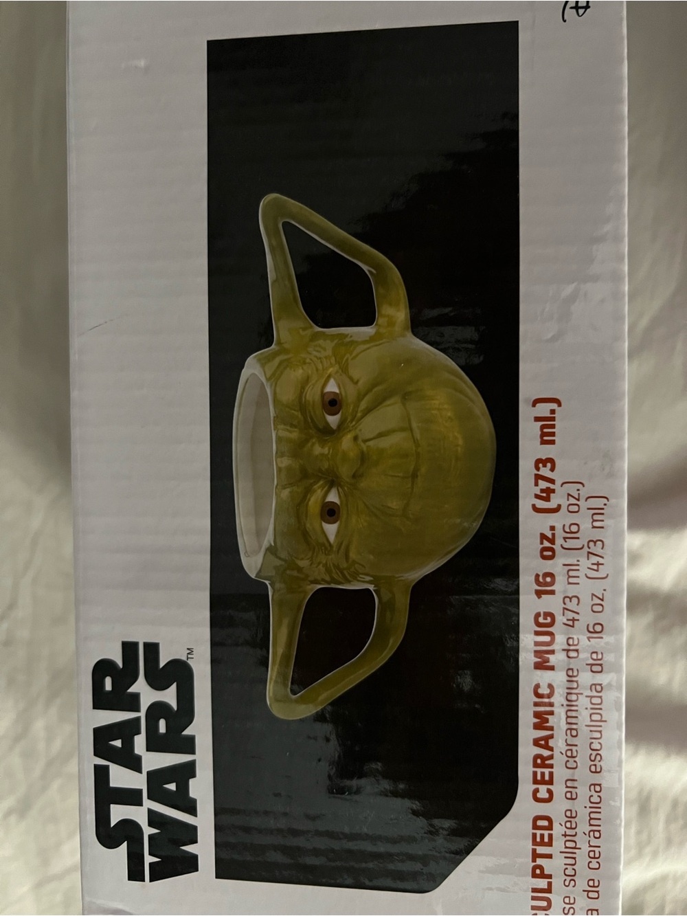 Star Wars Yoda Sculpted Ceramic Mug - Olive